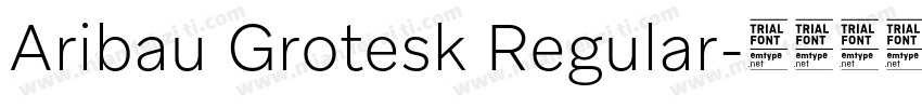 Aribau Grotesk Regular字体转换